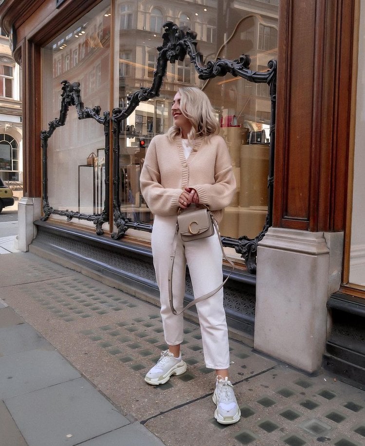 Trousers White / Off White - Tops (sweater- blouse- t-shirt...) Beige  