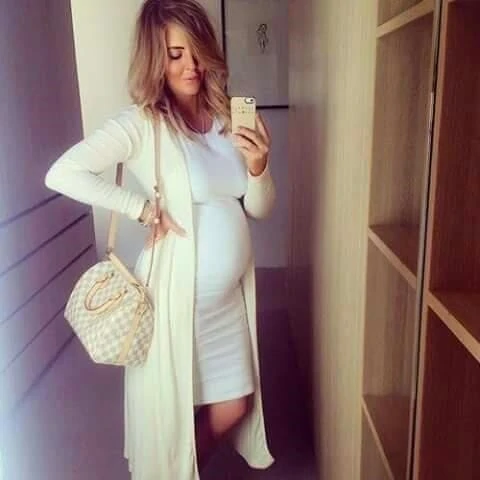 hot stylish dress for a pregnant woman