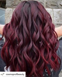 ألوان صبغة الشعر - صبغة شعر احمر غامق